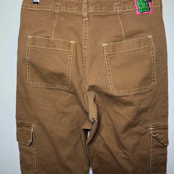 Empyre Marlo Bronze Brown Canvas Cargo Pants - Picture 8 of 11